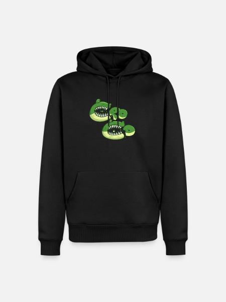 Hungry croc - Men’s Premium Organic Hoodie - black