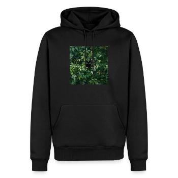 Black cat in disguise - Men’s Premium Organic Hoodie - black - Front - Nico (187cm)