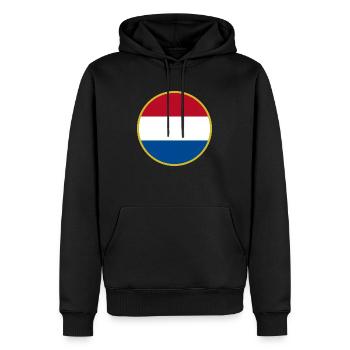 J’aime les Pays-Bas, T-shirt design de style élégance - Sweat à capuche Premium bio Homme - noir - Devant - Nico (187cm)