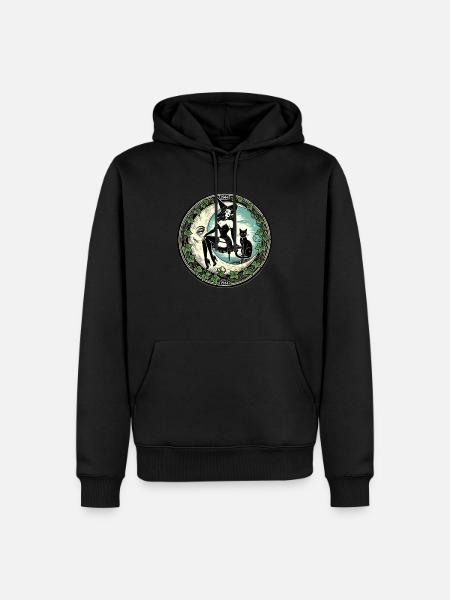 Pinup Witch - Men’s Premium Organic Hoodie - black