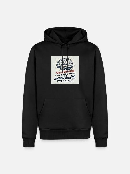 Mental Health Awareness - Men’s Premium Organic Hoodie - black