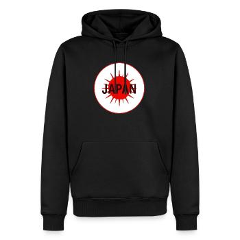 Japan Asien Geschenk Geschenkidee - Männer Premium Bio Hoodie - Schwarz - Vorne - Nico (187cm)