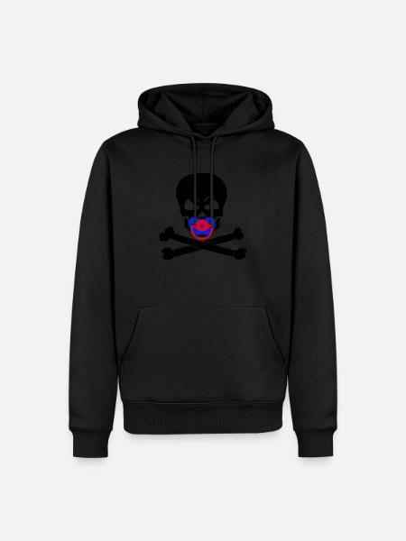 CRÂNE POUR BÉBÉ 3C - Sweat à capuche Premium bio Homme - noir