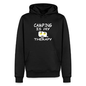 Camping - Men’s Premium Organic Hoodie - black - Front - Nico (187cm)