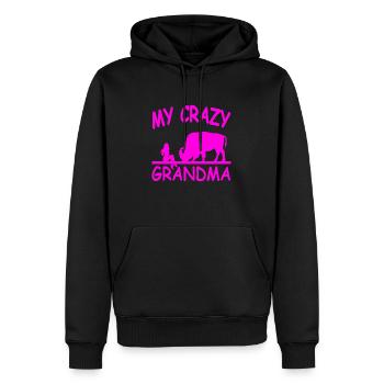 Granny - Men’s Premium Organic Hoodie - black - Front - Nico (187cm)