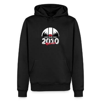Limitierte Auflage 2010 Classic Vinyl - Männer Premium Bio Hoodie - Schwarz - Vorne - Nico (187cm)