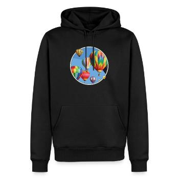 Balloon - Men’s Premium Organic Hoodie - black - Front - Nico (187cm)