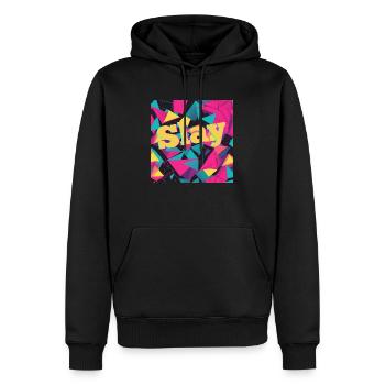 Töten - Männer Premium Bio Hoodie - Schwarz - Vorne - Nico (187cm)