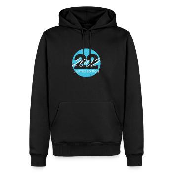 Edition limitée 22 ans d’âge - Sweat à capuche Premium bio Homme - noir - Devant - Nico (187cm)