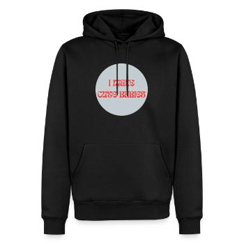 I make cute Babies II. - Männer Premium Bio Hoodie - Schwarz - Vorne - Nico (187cm)