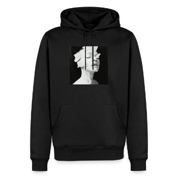 Surreal Art 3 - Men’s Premium Organic Hoodie - black - Front - Nico (187cm)