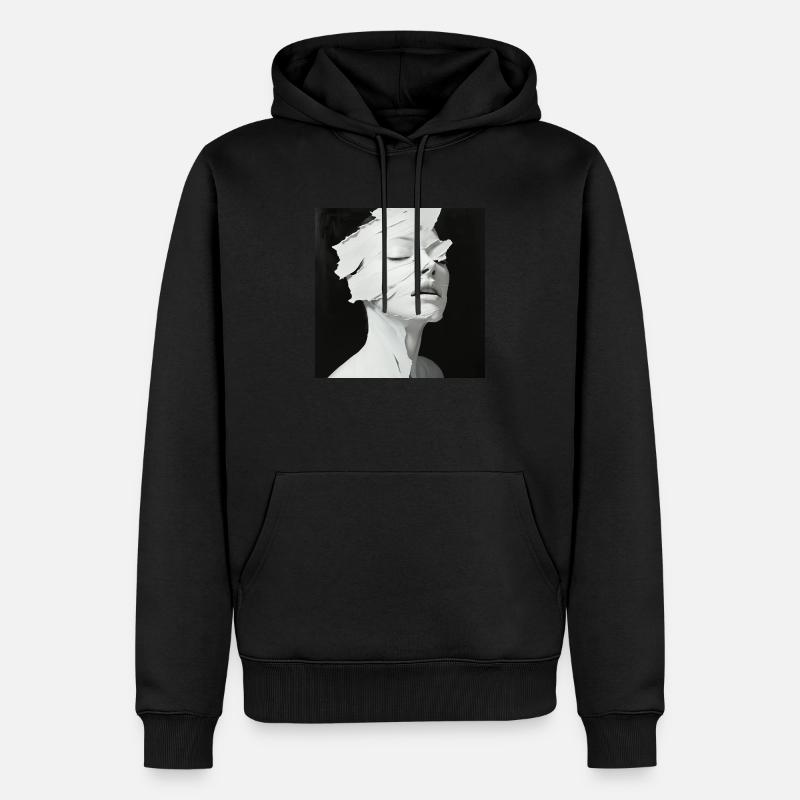 Art surréaliste 3 - Sweat à capuche Premium bio Homme - noir