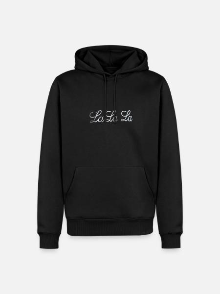LA LA LA - Men’s Premium Organic Hoodie - black