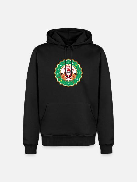 Merry Christmas Santa Cookie - Men’s Premium Organic Hoodie - black