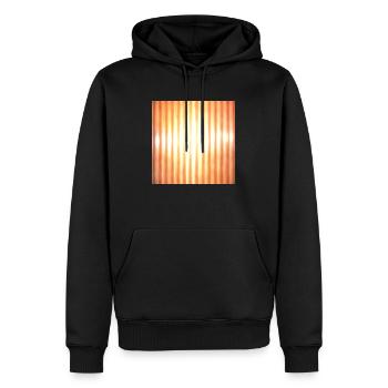 La lumière derrière un processus - Sweat à capuche Premium bio Homme - noir - Devant - Nico (187cm)