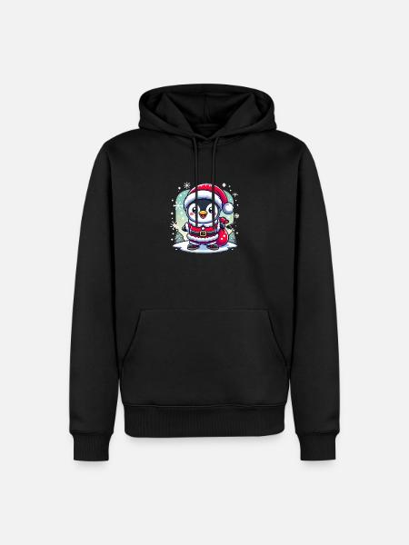 christmas penguin penguin christmas - Men’s Premium Organic Hoodie - black