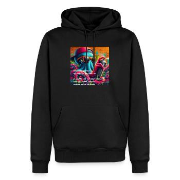 OIG1 1733138968834 qyFW Klqc - Sweat à capuche Premium bio Homme - noir - Devant - Nico (187cm)