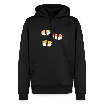 Sushi Nigiri - Männer Premium Bio Hoodie - Schwarz - Vorne - Nico (187cm)