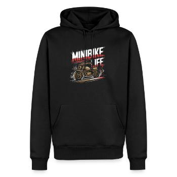 La vie sur deux petites roues - Sweat à capuche Premium bio Homme - noir - Devant - Nico (187cm)