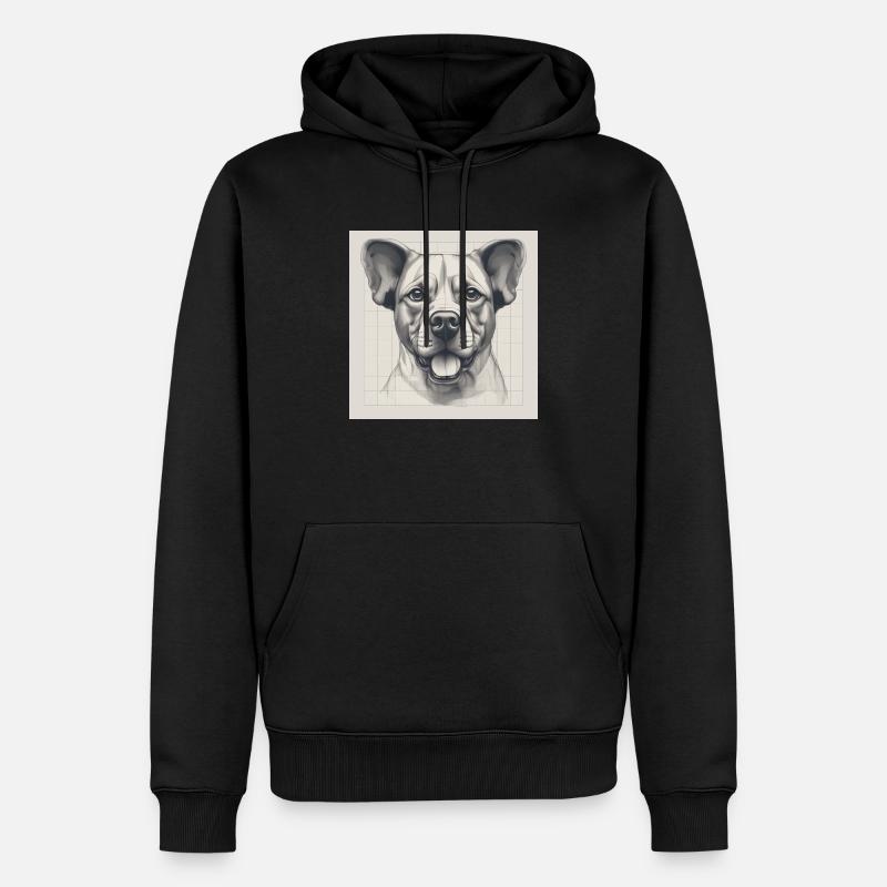 Fans de chiens - Sweat à capuche Premium bio Homme - noir