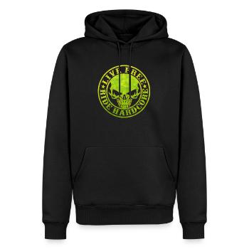 Motorrad Motorrad Rebel Legend Ride Vintage Geburtstag - Männer Premium Bio Hoodie - Schwarz - Vorne - Nico (187cm)