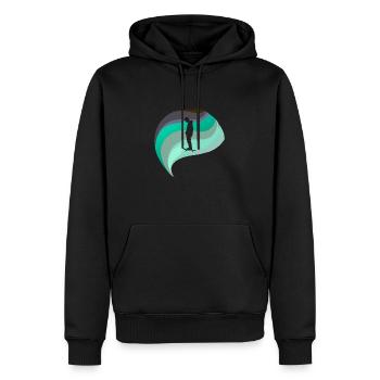 Skateboard Skate Skater - Sweat à capuche Premium bio Homme - noir - Devant - Nico (187cm)