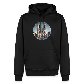 Notre Dame de Paris - Männer Premium Bio Hoodie - Schwarz - Vorne - Nico (187cm)