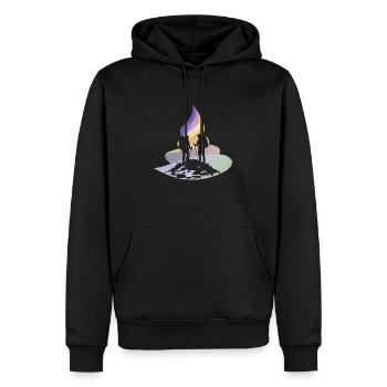 Randonnée Summit Trekker - Sweat à capuche Premium bio Homme - noir - Devant - Nico (187cm)