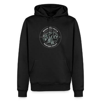 Meteor Showers & Midnight Hours - Men’s Premium Organic Hoodie - black - Front - Nico (187cm)