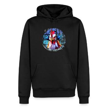 Legg mich am Bass - Männer Premium Bio Hoodie - Schwarz - Vorne - Nico (187cm)