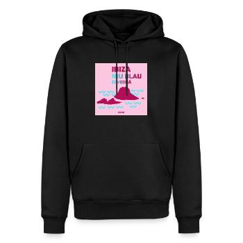 Insel Ibiza Spanien - Männer Premium Bio Hoodie - Schwarz - Vorne - Nico (187cm)