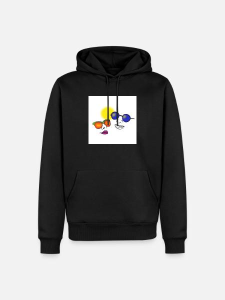 People with sunglasses - Men’s Premium Organic Hoodie - black
