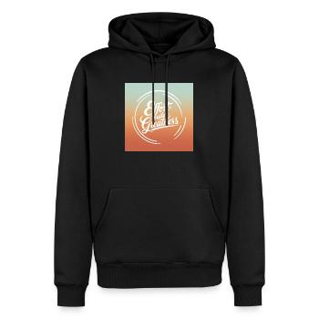 Effort Builds Greatness Quote - Men’s Premium Organic Hoodie - black - Front - Nico (187cm)
