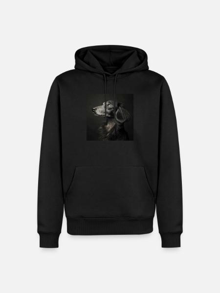 Black Animals - Old Dog - Männer Premium Bio Hoodie - Schwarz