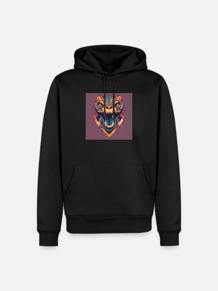 Panther - Männer Premium Bio Hoodie - Schwarz