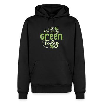 Do Something Green Today Planet Earth Day - Männer Premium Bio Hoodie - Schwarz - Vorne - Nico (187cm)