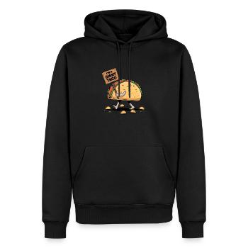 Ich bin ein riesiger Taco - Männer Premium Bio Hoodie - Schwarz - Vorne - Nico (187cm)
