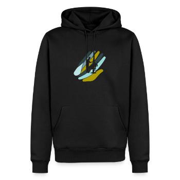 Friseur Frisur Frisör - Männer Premium Bio Hoodie - Schwarz - Vorne - Nico (187cm)
