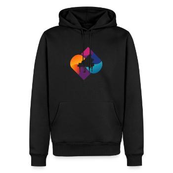 Klavier Piano Tastatur - Männer Premium Bio Hoodie - Schwarz - Vorne - Nico (187cm)