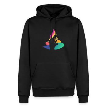 Saxophon Blasmusik - Männer Premium Bio Hoodie - Schwarz - Vorne - Nico (187cm)