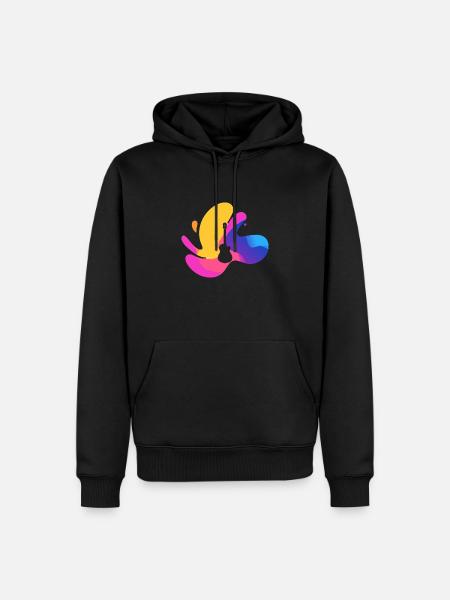 Gitarre Hardrock Heavy - Männer Premium Bio Hoodie - Schwarz