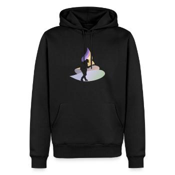 Guitare Guitare électrique - Sweat à capuche Premium bio Homme - noir - Devant - Nico (187cm)