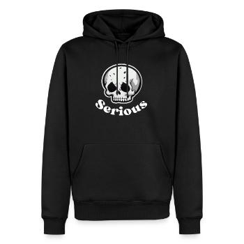 Serious Said by The Skull - Men’s Premium Organic Hoodie - black - Front - Nico (187cm)