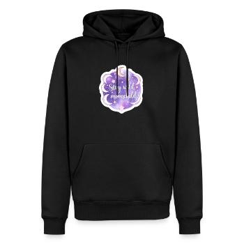 Mystique Moonchild Céleste Boho Astrologie - Sweat à capuche Premium bio Homme - noir - Devant - Nico (187cm)
