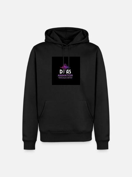 Dj as - Men’s Premium Organic Hoodie - black