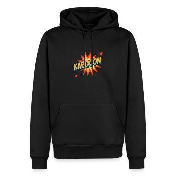 Kabooom - Sweat à capuche Premium bio Homme - noir - Devant - Nico (187cm)