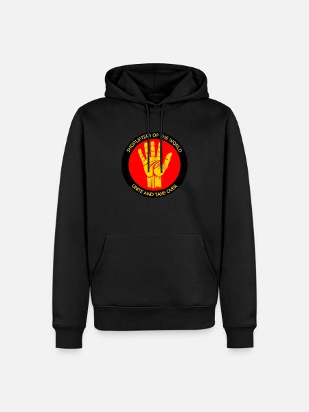 Shoplifters unite! - Men’s Premium Organic Hoodie - black