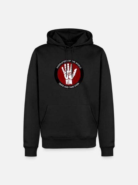 Shoplifters unite! - Men’s Premium Organic Hoodie - black