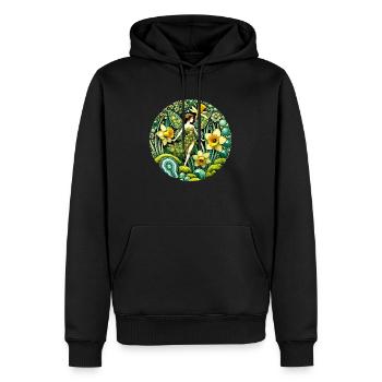Daffodil Fairy - Men’s Premium Organic Hoodie - black - Front - Nico (187cm)