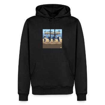 Hossegor Surfers - Männer Premium Bio Hoodie - Schwarz - Vorne - Nico (187cm)